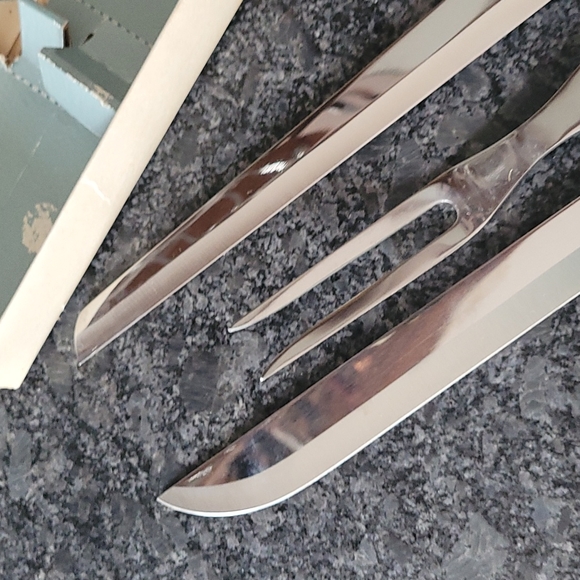 NIB - Vintage Stainless Steel 3 Piece Carving Set - Picture 7 of 10